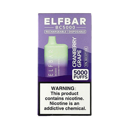 ELFBAR BC5000 - CRANBERRY GRAPE – VapeCity Online